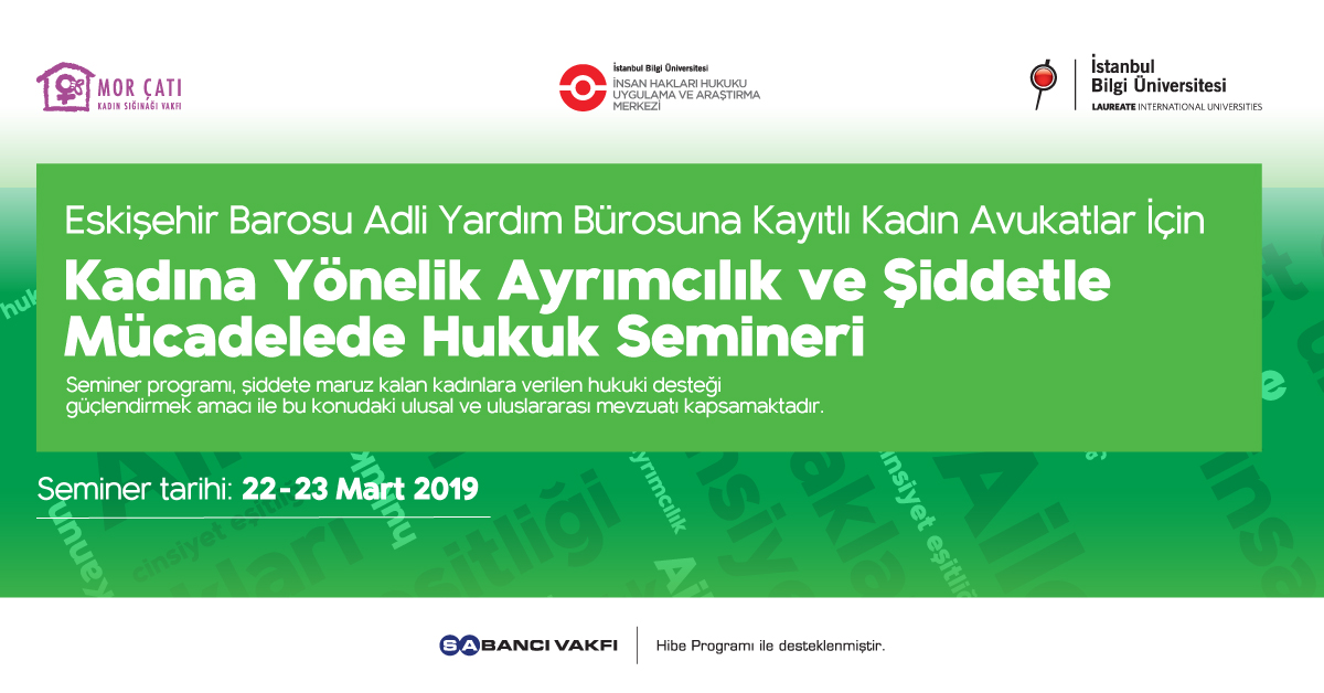 Kadına Yönelik Ayrımcılık ve Şiddetle Mücadelede Hukuk Semineri (Eskişehir)