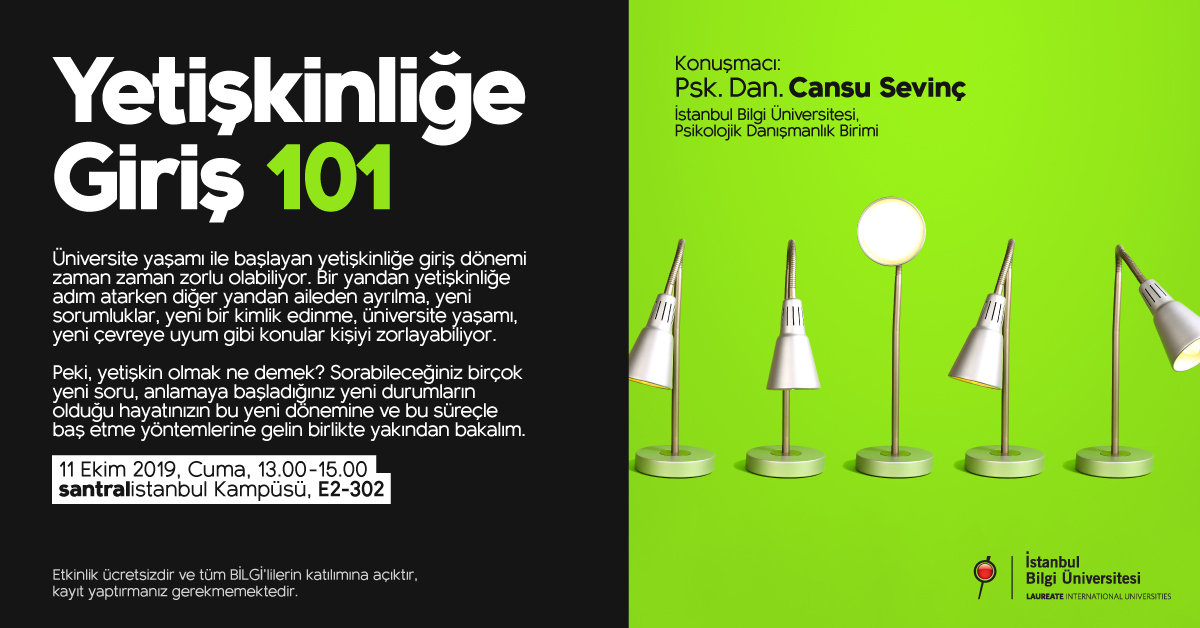 PDB Seminerleri: Yetişkinliğe Giriş-101