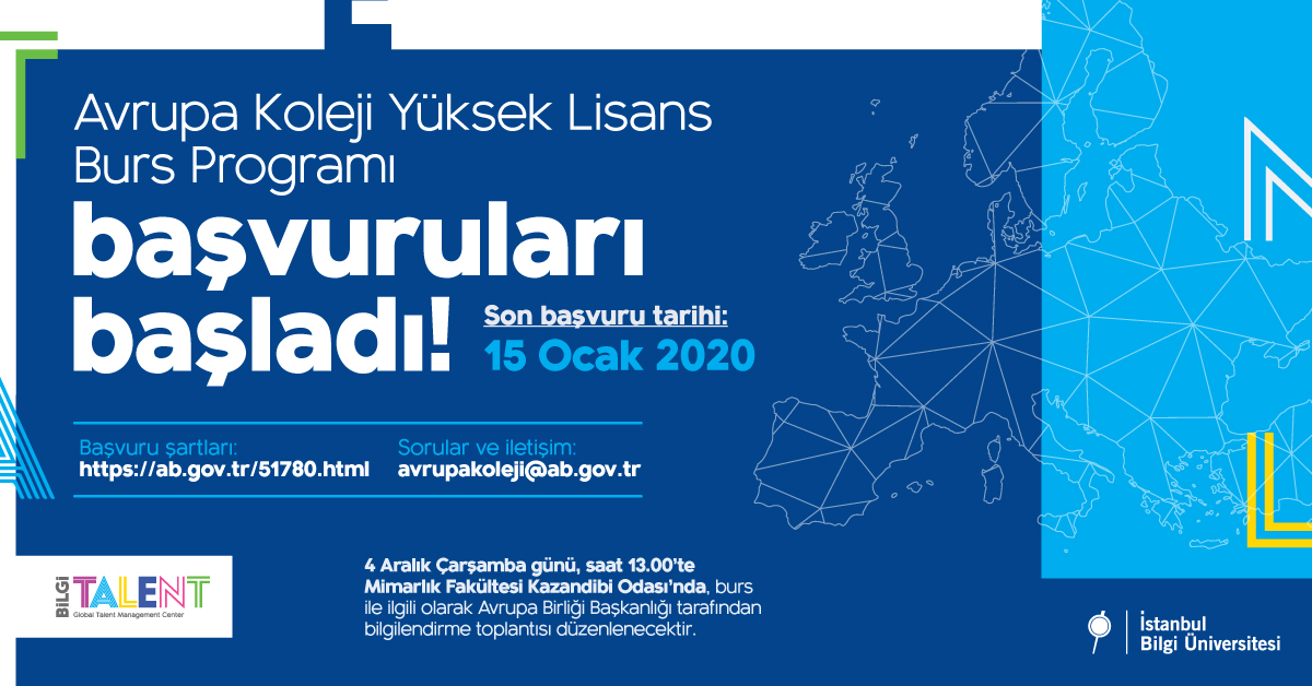 Avrupa Koleji Yüksek Lisans Burs Programı Bilgilendirme Toplantısı Avrupa Koleji Yüksek Lisans Burs Programı Bilgilendirme Toplantısı