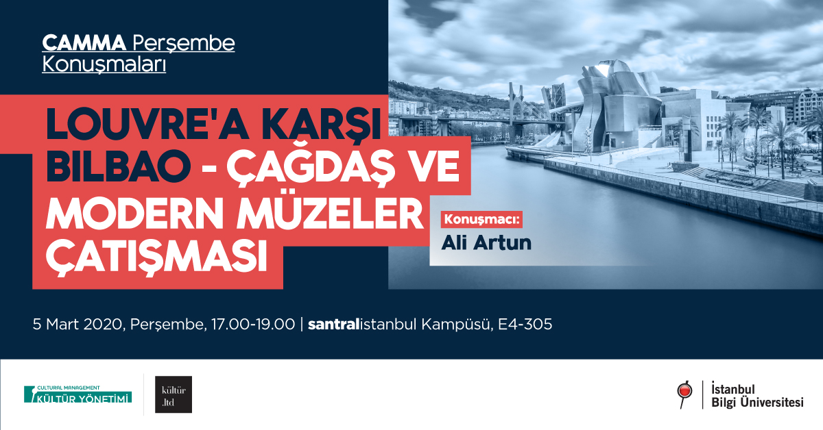 CAMMA: PERŞEMBE KONUŞMALARI - Louvre’a karşı Bilbao: Çağdaş ve Modern Müzeler Çatışması CAMMA: PERŞEMBE KONUŞMALARI - Louvre’a karşı Bilbao: Çağdaş ve Modern Müzeler Çatışması