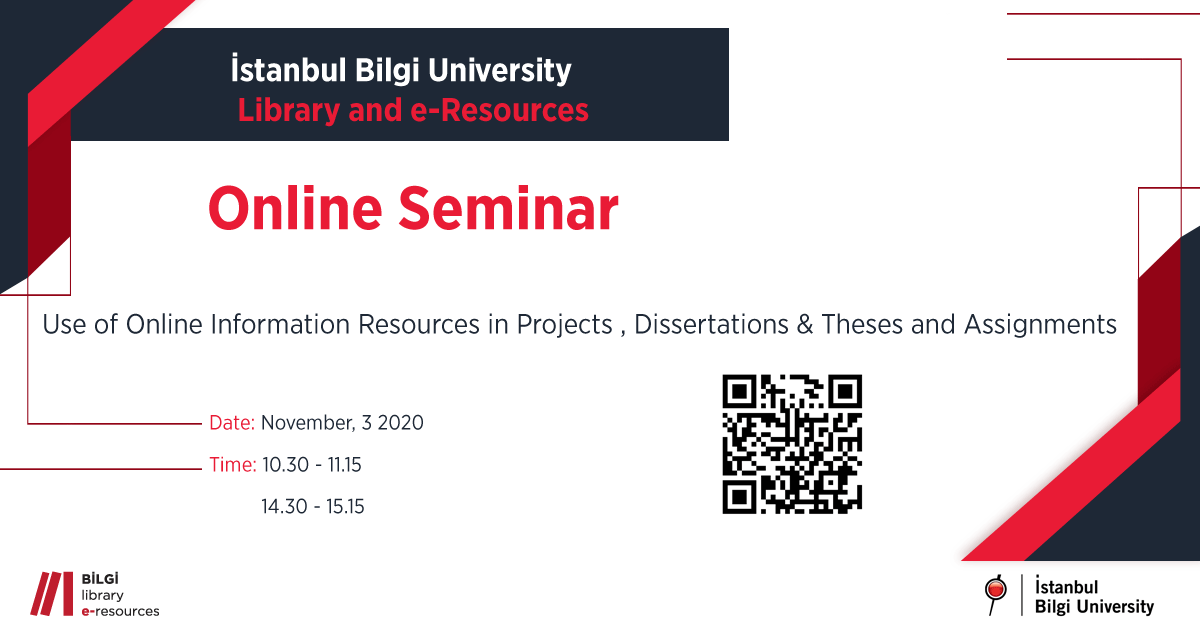 BİLGİ Kütüphane ve e-Kaynaklar Online Seminer