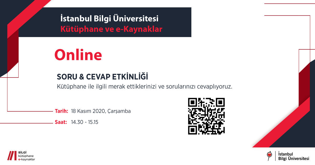 Sanal Etkinlik: BİLGİ Kütüphane ve e-Kaynaklar | Soru-Cevap