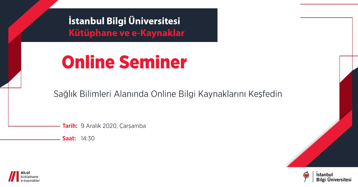 Online Seminer - Sağlık Bilimleri Alanında Online Bilgi Kaynaklarını Keşfedin