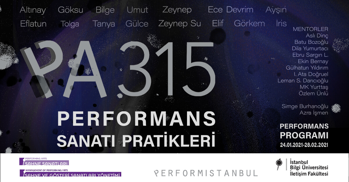 PA315 Performans Sanatı Pratikleri