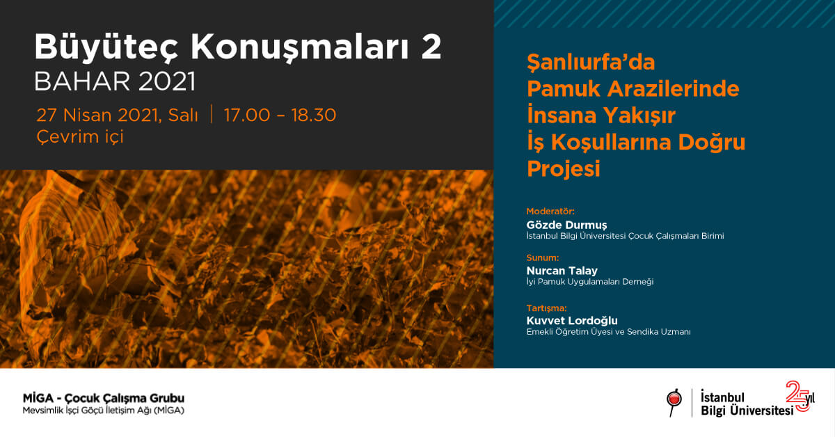 BÜYÜTEÇ KONUŞMALARI 2 - Bahar 2021: Şanlıurfa’da Pamuk Arazilerinde İnsana Yakışır İş Koşullarına Doğru Projesi