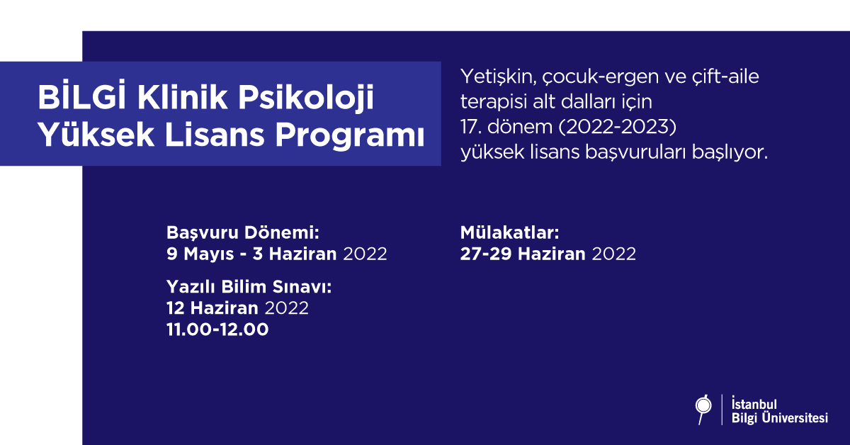 BİLGİ Klinik Psikoloji Yüksek Lisans Programı