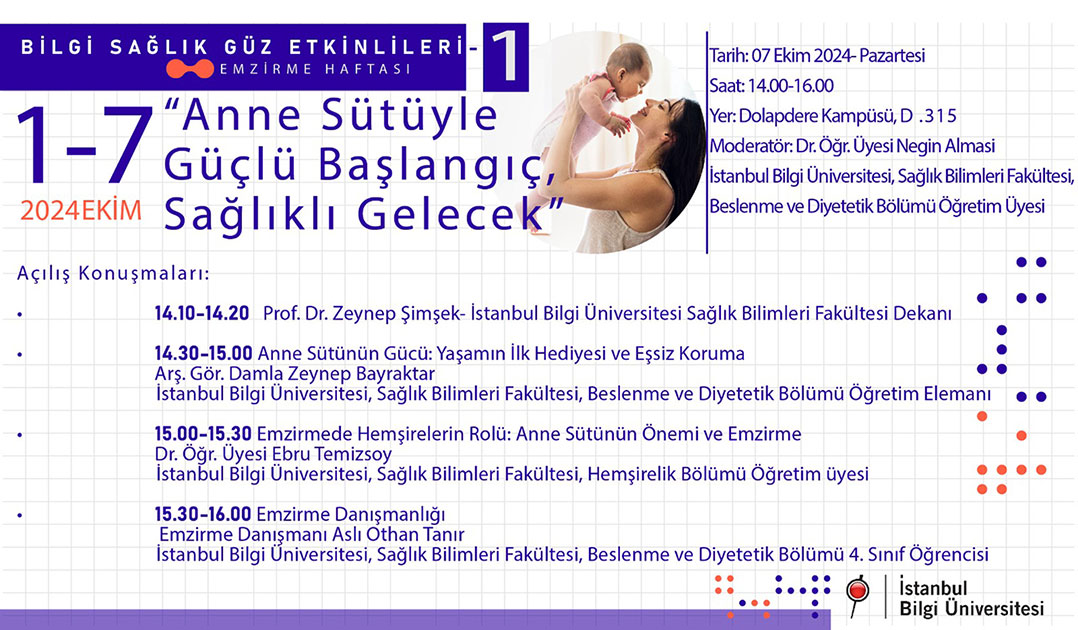 BİLGİ Sağlık Güz Etkinlikleri 1: Anne Sütüyle Güçlü Başlangıç, Sağlıklı Gelecek