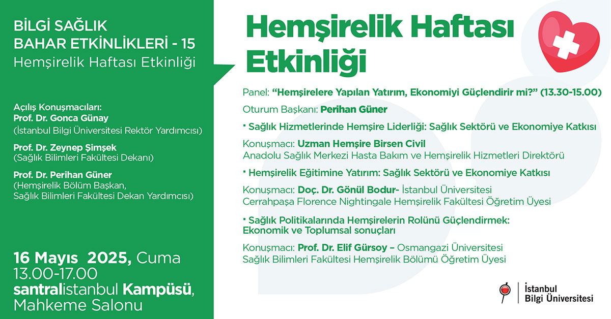 BİLGİ Sağlık Bahar Etkinlikleri -15: Hemşirelik Haftası Etkinliği BİLGİ Sağlık Bahar Etkinlikleri -15: Hemşirelik Haftası Etkinliği