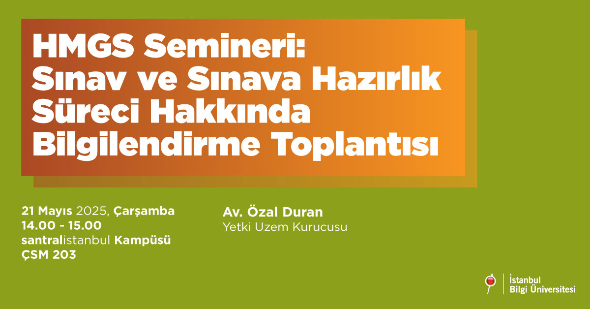 HMGS Semineri: Sınav ve Sınava Hazırlık Süreci Hakkında Bilgilendirme Toplantısı HMGS Semineri: Sınav ve Sınava Hazırlık Süreci Hakkında Bilgilendirme Toplantısı