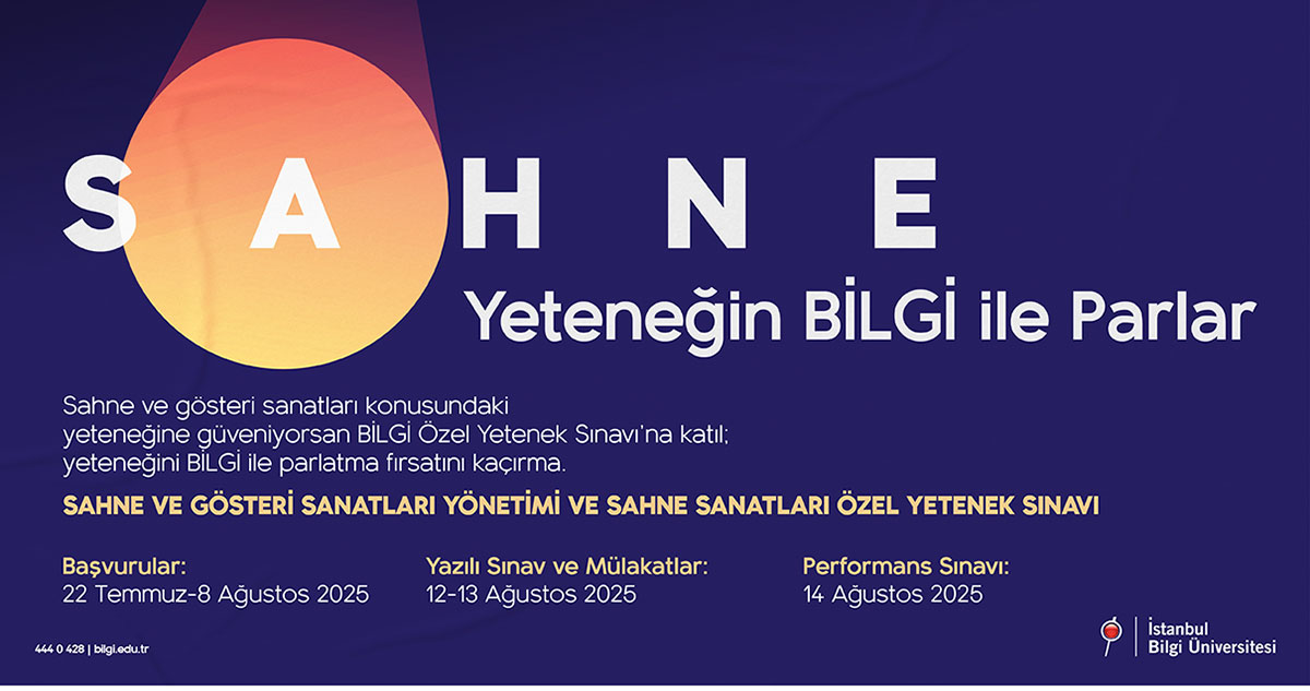 Sahne ve Gösteri Sanatları Yönetimi ile Sahne Sanatları Alanı Özel Yetenek Sınavı Başvuruları Başlıyor