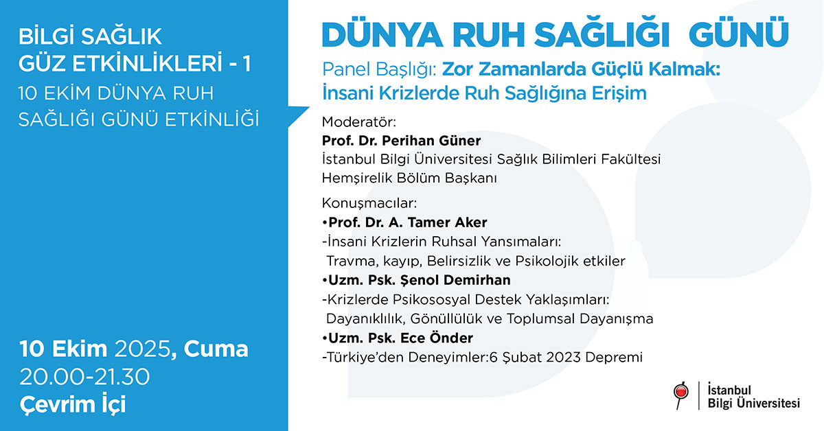 BİLGİ Sağlık Güz Etkinlikleri-1: Dünya Ruh Sağlığı Günü