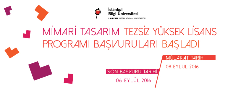 Mimari Tasarım Tezsiz Yüksek Lisans Programı Başvuruları Başladı