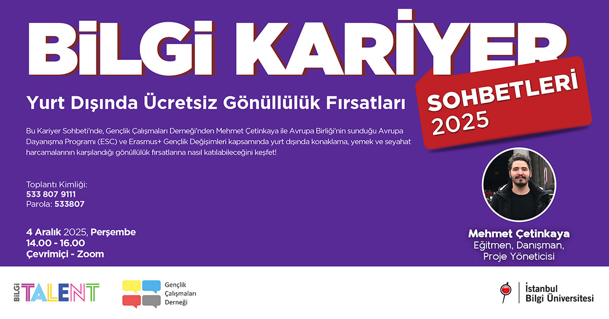 BİLGİ Career Talks: Free Volunteering Opportunities Abroad