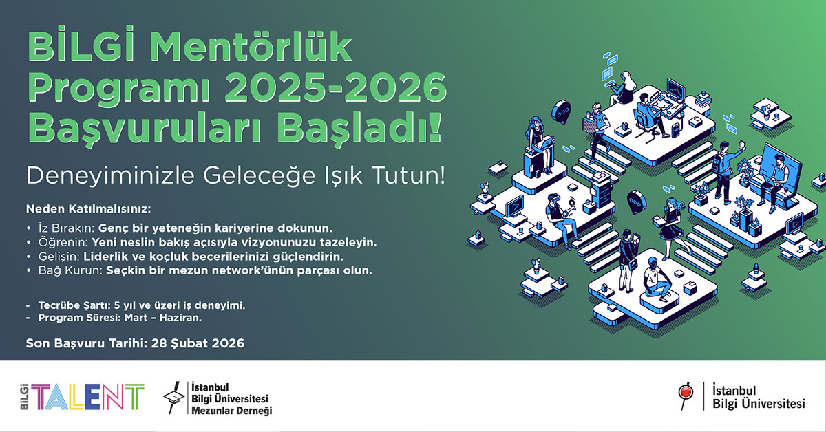 BİLGİ TALENT: Mentorship Program 2025-2026 Applications Are Now Open!